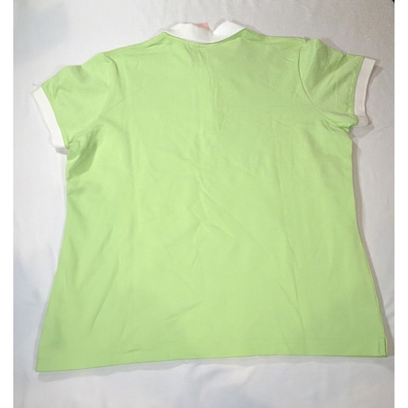 Lilly Pulitzer New Shrunken Polo Size XL Preppy Golf Tennis Palm Green - Picture 9 of 9